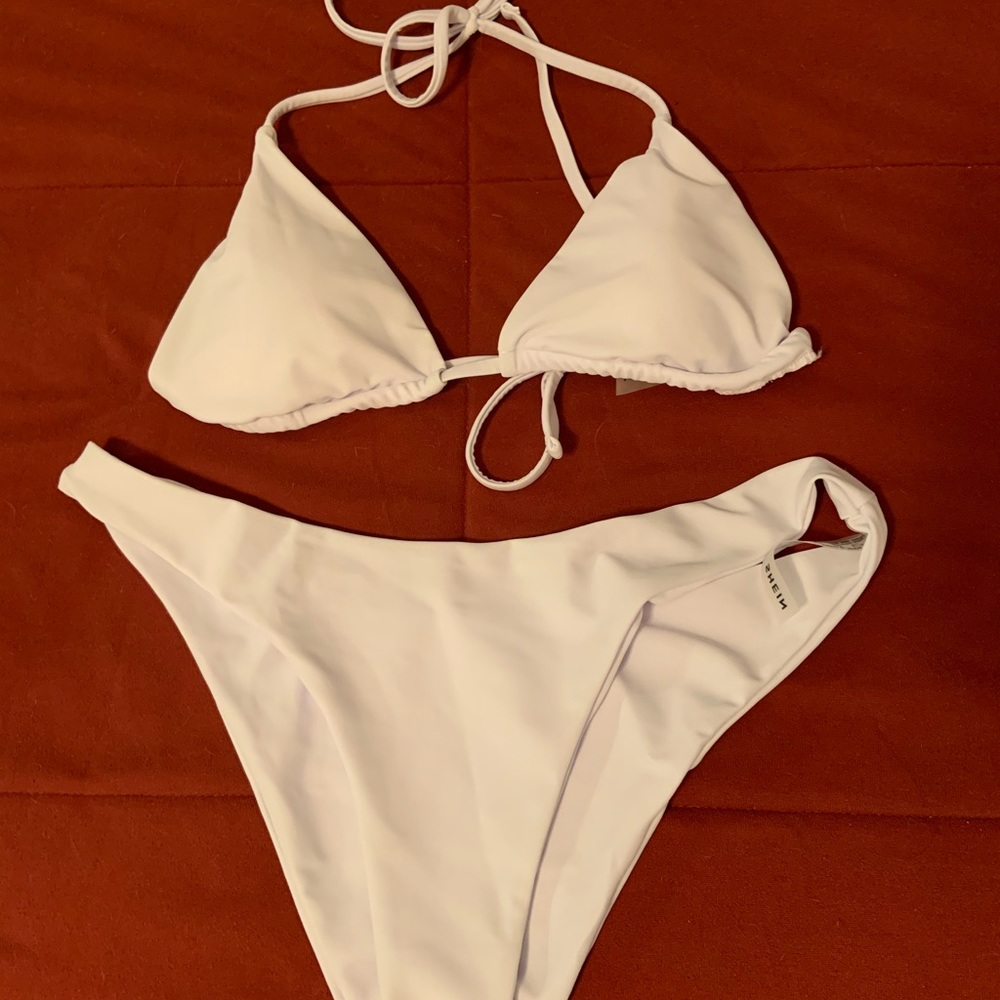 SHEIN white bikini set size large
